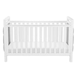 Babymore Velvet Deluxe Cot Bed - White