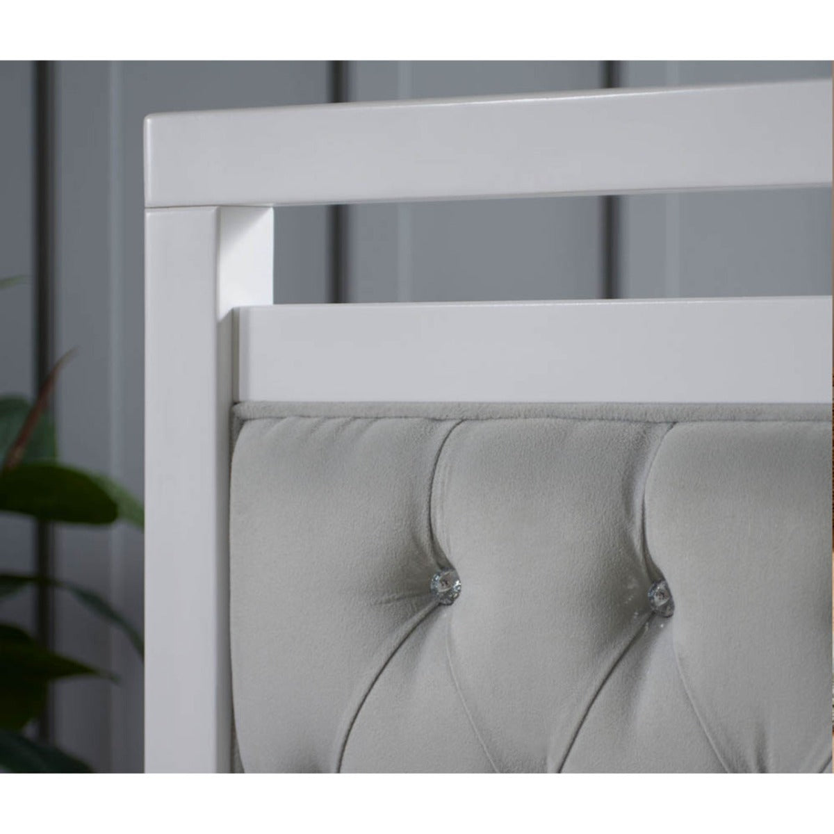 Babymore Velvet Deluxe Cot Bed - White