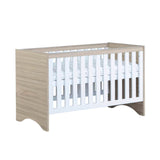 Babymore Veni Cot Bed - Oak White