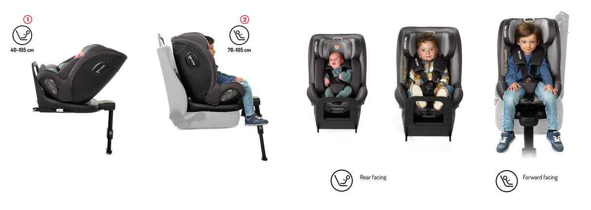 Be Cool Fit 360 Rotating i-Size Car Seat 40–105cm Birth to 4 Years