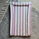 Obaby Changing Mat - Berry Scallop Stripe