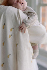 Pears Large Swaddle Muslin