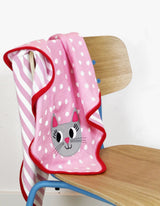 Toby Tiger Organic Cat Applique Blanket