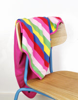 Toby Tiger Organic Girly Stripe Blanket