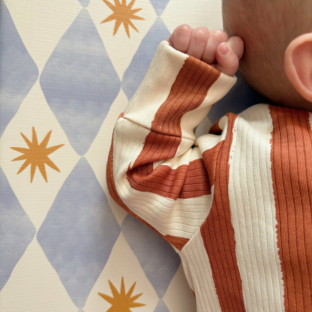 Standard Changing Mat - Blue Harlequin