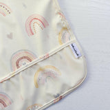 Long Sleeved Baby Bib - Rainbow print