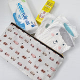 Zip-up nappy wallet - Boobies Print