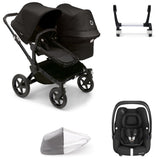 Bugaboo Donkey 5 Duo with Maxi-Cosi Cabriofix iSize Travel System - Midnight Black