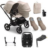 Bugaboo Donkey 5 Duo Ultimate Maxi-Cosi Cabriofix iSize Travel System - Desert Taupe