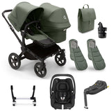 Bugaboo Donkey 5 Duo Ultimate Maxi-Cosi Cabriofix iSize Travel System - Forest Green