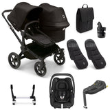 Bugaboo Donkey 5 Duo Ultimate Maxi-Cosi Cabriofix iSize Travel System - Midnight Black