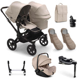 Bugaboo Donkey 5 Duo Ultimate Otter 360 Travel System - Desert Taupe