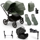 Bugaboo Donkey 5 Duo Ultimate Otter 360 Travel System - Forest Green