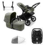 Bugaboo Donkey 5 Mono with Maxi-Cosi Cabriofix iSize Travel System - Forest Green
