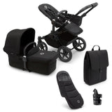 Bugaboo Donkey 5 Mono Ultimate Turtle Air 360 Travel System Bundle - Midnight Black