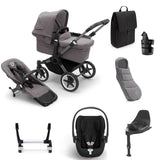 Bugaboo Donkey 5 Mono Ultimate Cybex Cloud T Travel System Bundle - Grey Melange