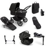 Bugaboo Donkey 5 Mono Ultimate Otter 360 Travel System Bundle - Midnight Black