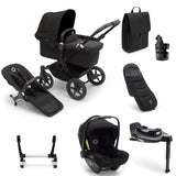Bugaboo Donkey 5 Mono Ultimate Turtle Air 360 Travel System Bundle - Midnight Black
