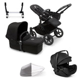 Bugaboo Donkey 5 Mono with Otter 360 Travel System - Midnight Black