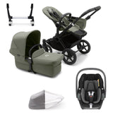 Bugaboo Donkey 5 Mono with Maxi-Cosi Pebble 360 Travel System - Forest Green
