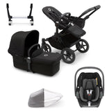 Bugaboo Donkey 5 Mono with Maxi-Cosi Pebble 360 Travel System - Midnight Black
