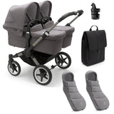 Bugaboo Donkey 5 Twin Essential Bundle - Grey Melange