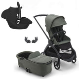 Bugaboo Dragonfly Travel System with Maxi-Cosi Cabriofix i-Size - Black/Forest Green