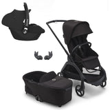 Bugaboo Dragonfly Travel System with Maxi-Cosi Cabriofix i-Size - Black/Midnight Black