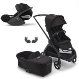 Bugaboo Dragonfly Travel System with Cybex Cloud T - Black/Midnight Black