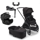 Bugaboo Dragonfly Travel System with Otter 360 + Rotating Isofix Base - Black/Midnight Black