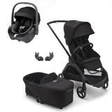 Bugaboo Dragonfly Travel System with Maxi-Cosi Pebble 360 - Black/Midnight Black