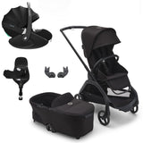 Bugaboo Dragonfly Travel System with Maxi-Cosi Pebble 360 Pro2 + Rotating/Sliding Base - Black/Midnight Black