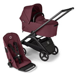 Bugaboo Dragonfly Travel System with Maxi-Cosi Cabriofix i-Size - Black/Dark Cherry