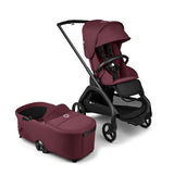 Bugaboo Dragonfly Travel System with Maxi-Cosi Cabriofix i-Size - Black/Dark Cherry
