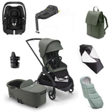 Bugaboo Dragonfly Ultimate Maxi-Cosi Cabriofix i-Size Travel System Bundle - Black/Forest Green