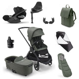 Bugaboo Dragonfly Ultimate Cybex Cloud T Travel System Bundle - Black/Forest Green