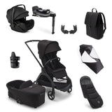Bugaboo Dragonfly Ultimate Otter 360 Travel System Bundle - Black/Midnight Black