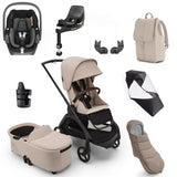 Bugaboo Dragonfly Ultimate Maxi-Cosi Pebble 360 Travel System Bundle - Black/Desert Taupe