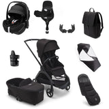 Bugaboo Dragonfly Ultimate Maxi-Cosi Pebble 360 Pro2 Travel System Bundle - Black/Midnight Black