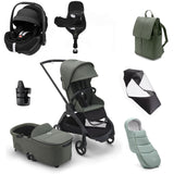 Bugaboo Dragonfly Ultimate Maxi-Cosi Pebble 360 Pro2 Travel System Bundle - Black/Forest Green