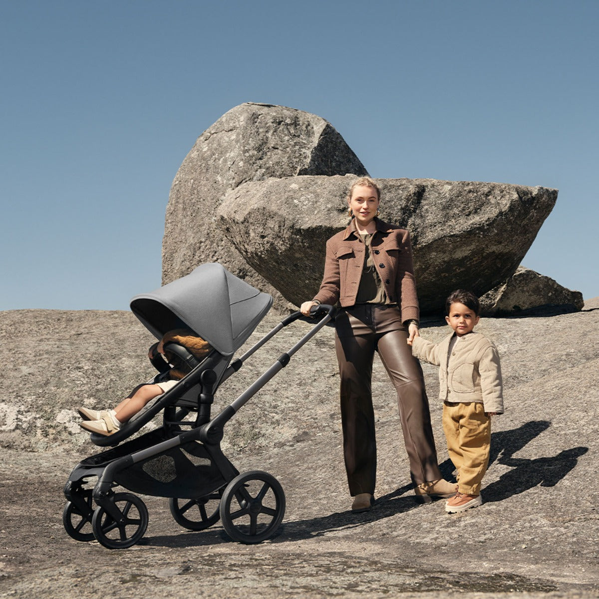 Bugaboo Fox 5 Renew with Maxi-Cosi Cabriofix iSize Travel System Bundle - Moon Grey