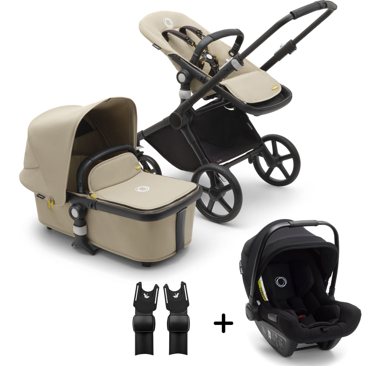 Bugaboo Fox Cub All Terrain Stroller + FREE Turtle Air - Desert Taupe