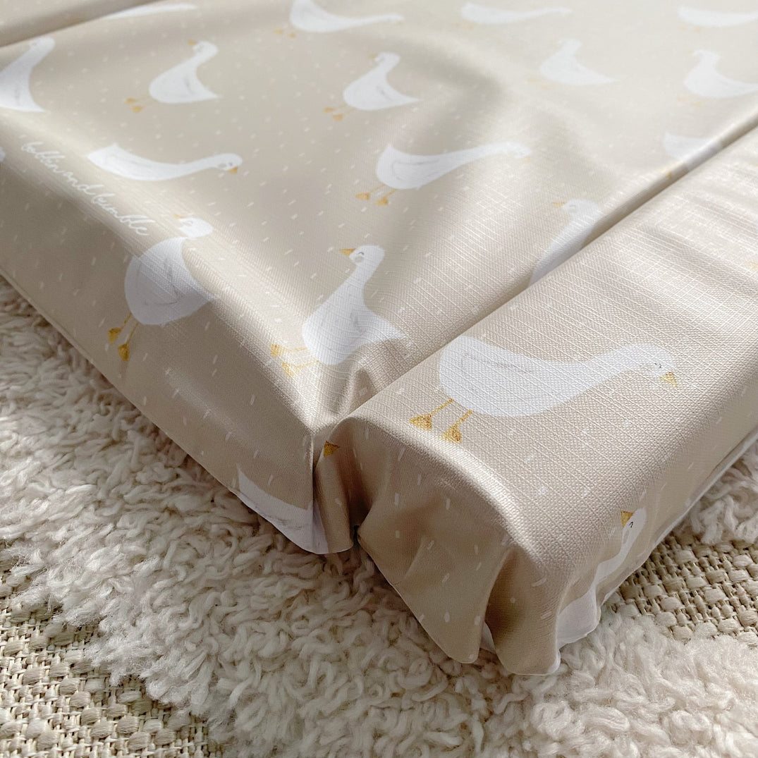 Standard Changing Mat - White Goose Unisex Print