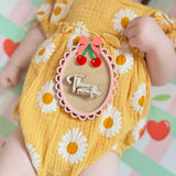 Anti-Roll Wedge Baby Changing Mat - Cherry