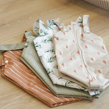 Cloth Nappy Pod - Dune Tan with White