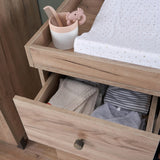 Tutti Bambini Como Chest Changer - Distressed Oak & Slate Grey