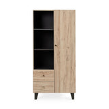 Tutti Bambini Como Wardrobe - Distressed Oak & Slate Grey