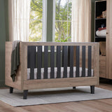 Tutti Bambini Como Cot Bed - Distressed Oak & Slate Grey