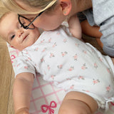 Travel Changing Mat - Pink Bows