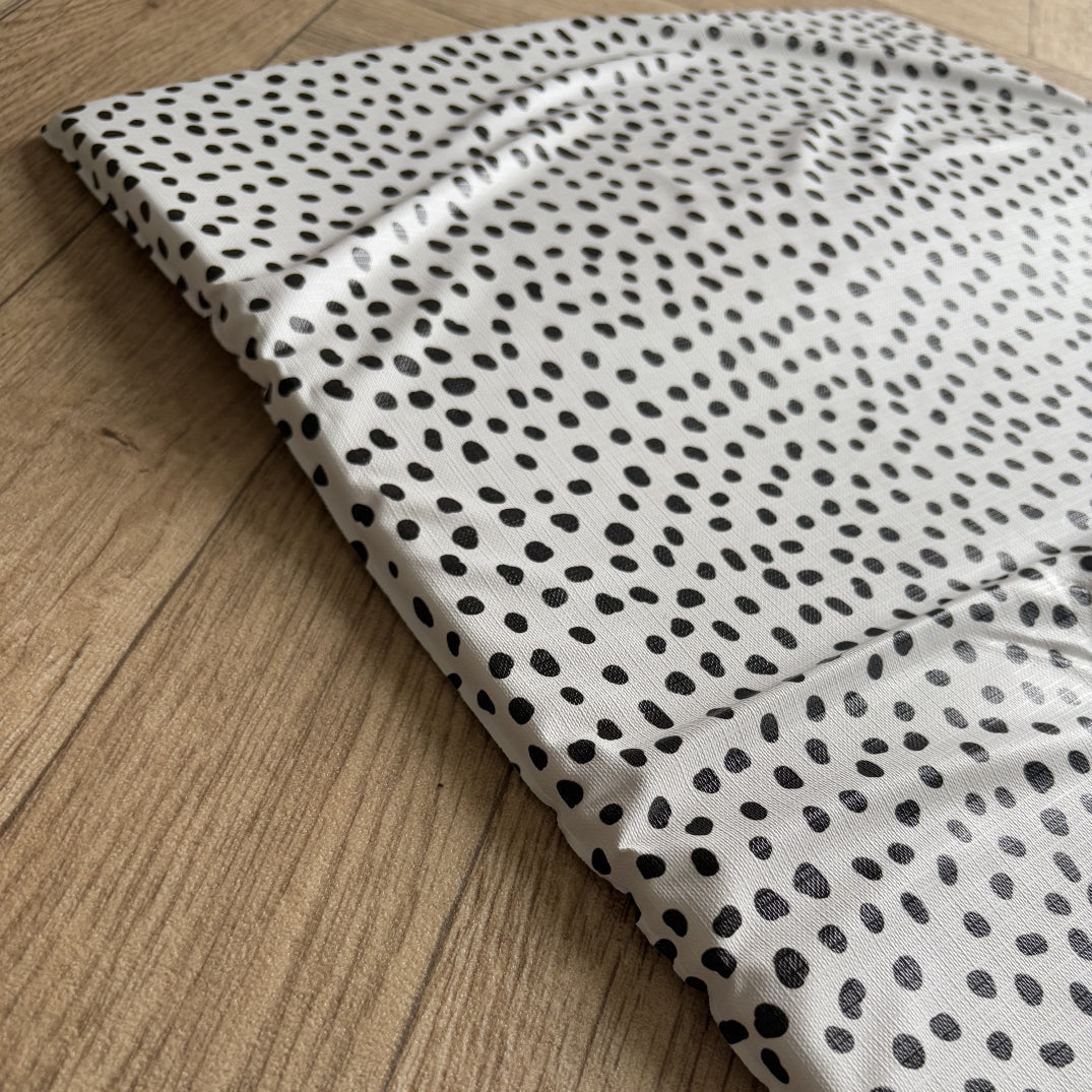 Travel Changing Mat - Black Spotty Print